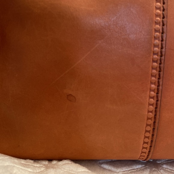 Fossil Tan Leather Satchel - Picture 4 of 7